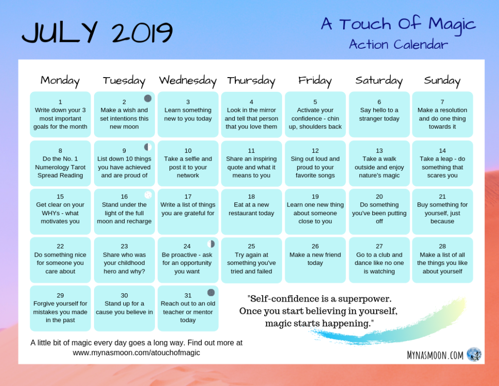 ATOM Calendar - July 2019