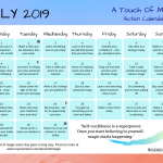A Touch of Magic – July 2019 Action Calendar – Free PDF Download