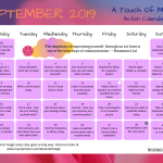 A Touch of Magic – September 2019 Action Calendar – Free PDF Download