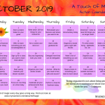 A Touch of Magic – October 2019 Action Calendar – Free PDF Download
