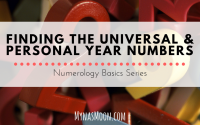 Finding the Universal and Personal Year Numbers